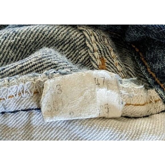 Levi's Men's 501 Red Tab Size 34W 36L 1985-87 Distressed Mended #379 - Picture 10 of 11